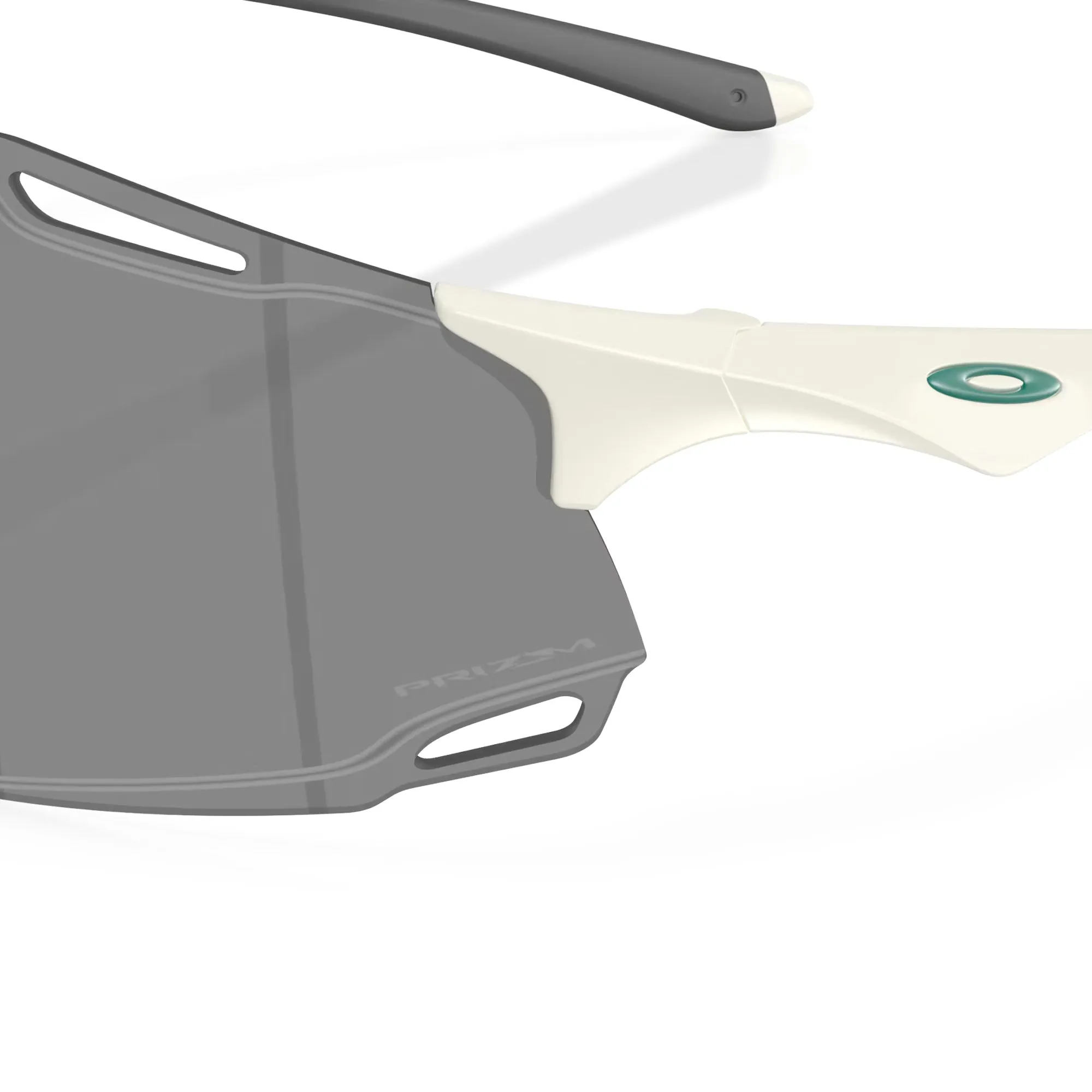 Oakley Cybr Dyno Glasses - Polished white prizm road