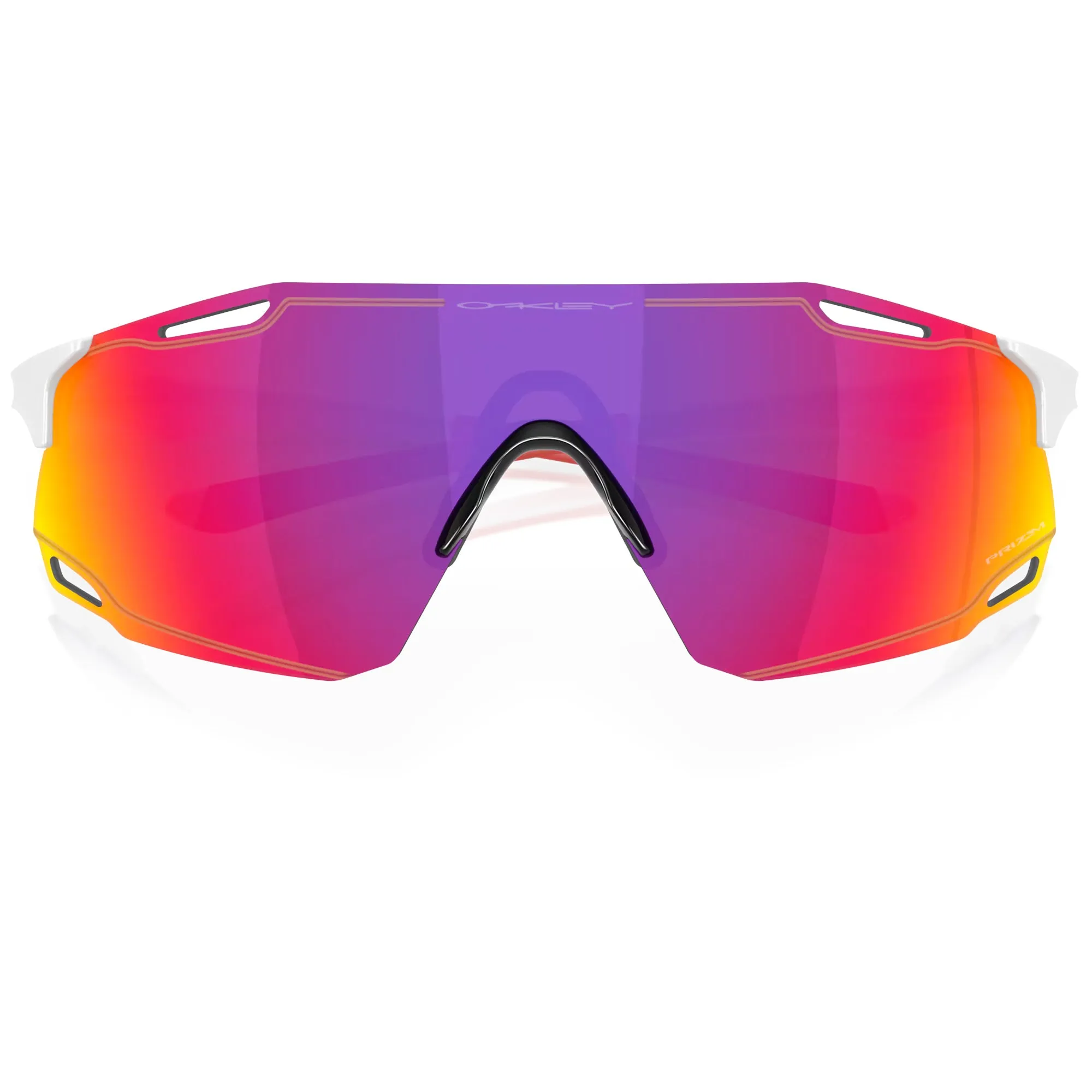 Oakley Cybr Dyno Glasses - Polished white prizm road
