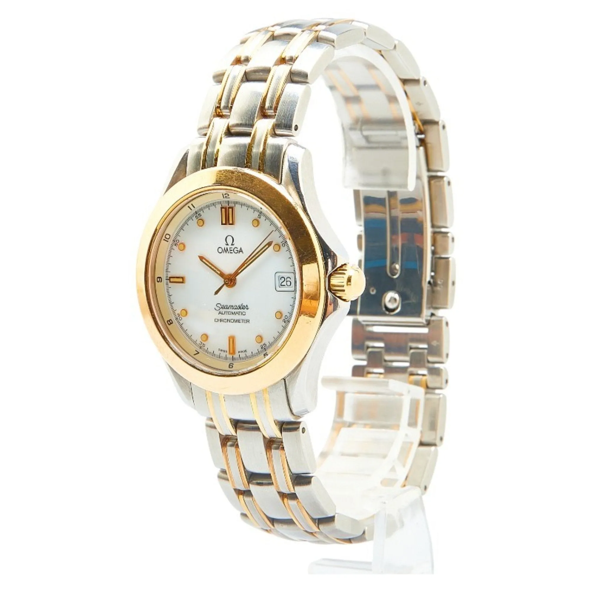 Omega Stainless Steel yellow gold (18K) Wristwatch (Pre-Owned)