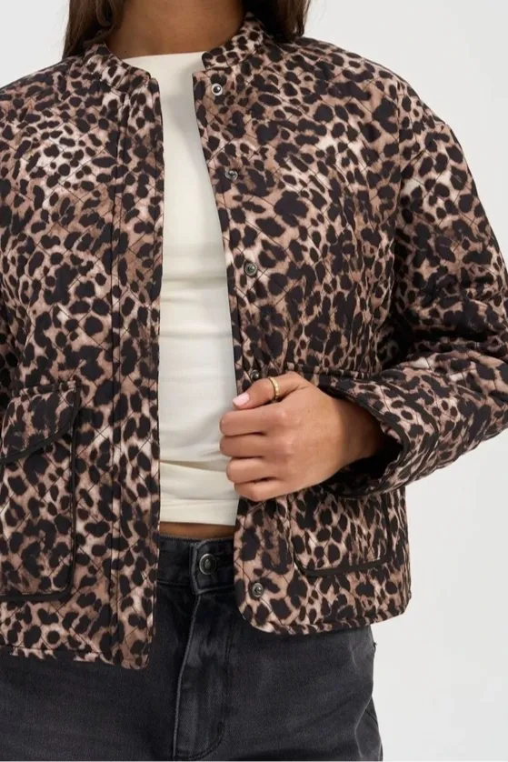 ONLY Hallie Quilted Jacket Animal