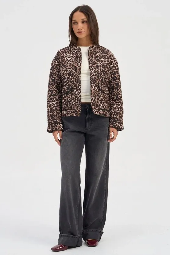 ONLY Hallie Quilted Jacket Animal