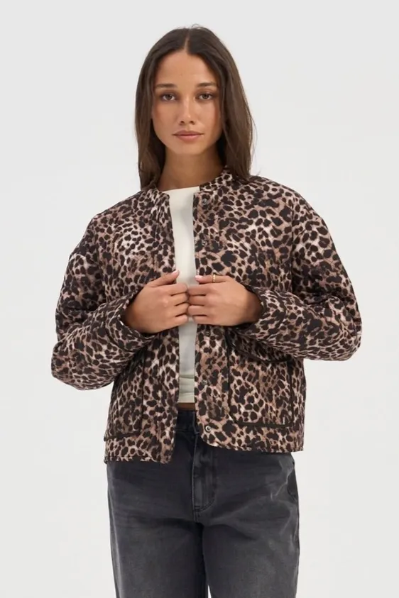 ONLY Hallie Quilted Jacket Animal