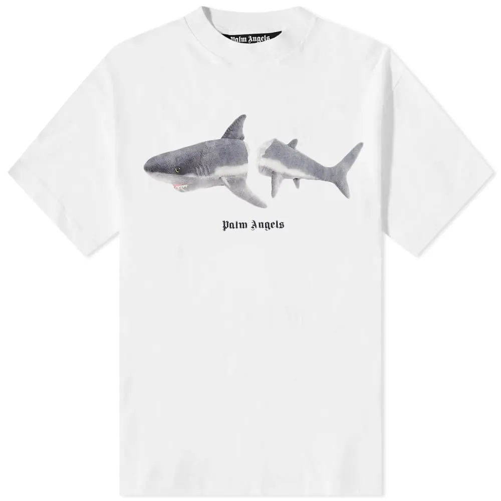 Palm Angels White Shark T-Shirt