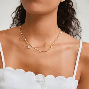 Pilgrim Starlight Necklace 3-In-1 Gold Plated