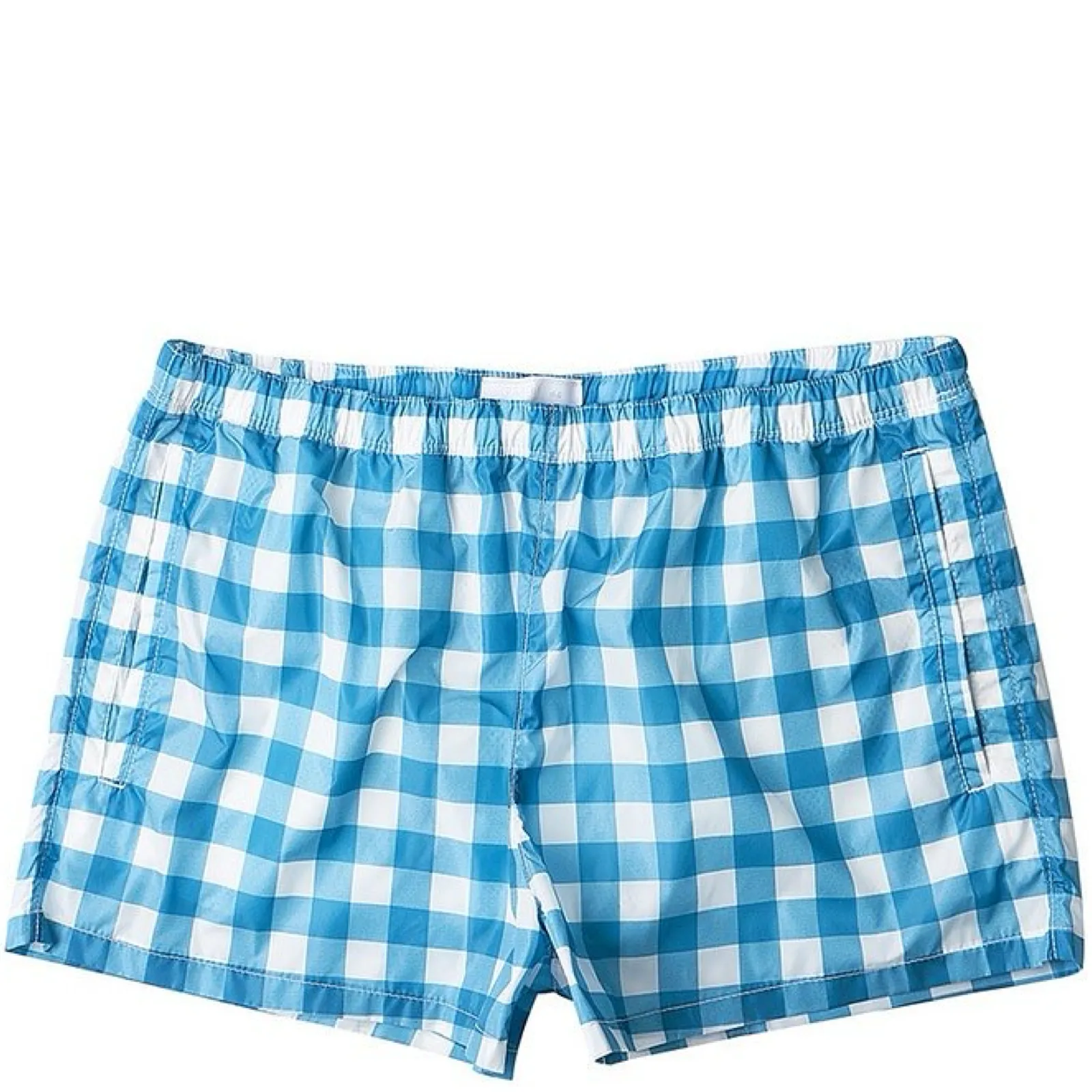 Prada Turquoise Triangle Logo Swimshorts
