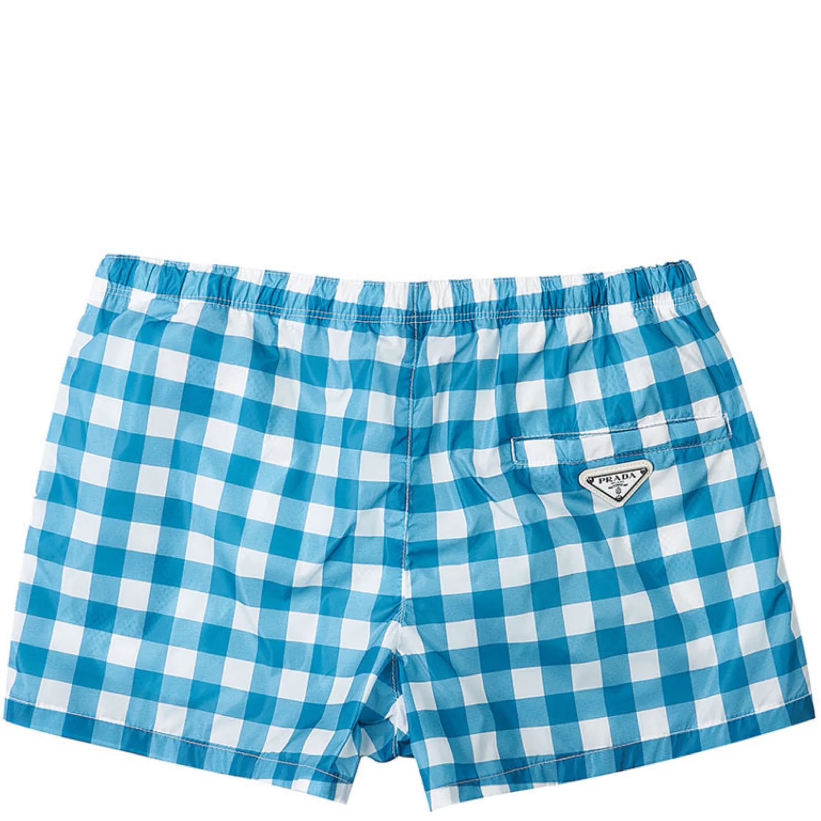 Prada Turquoise Triangle Logo Swimshorts