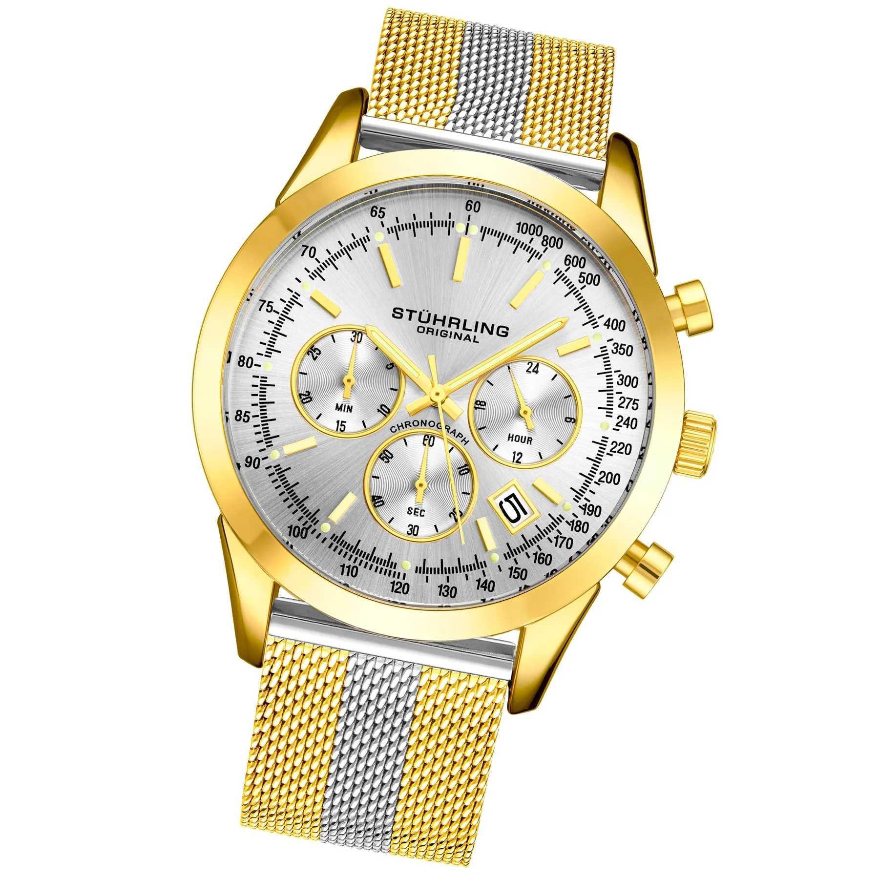 Preston 3975 Quartz 44mm Chronograph