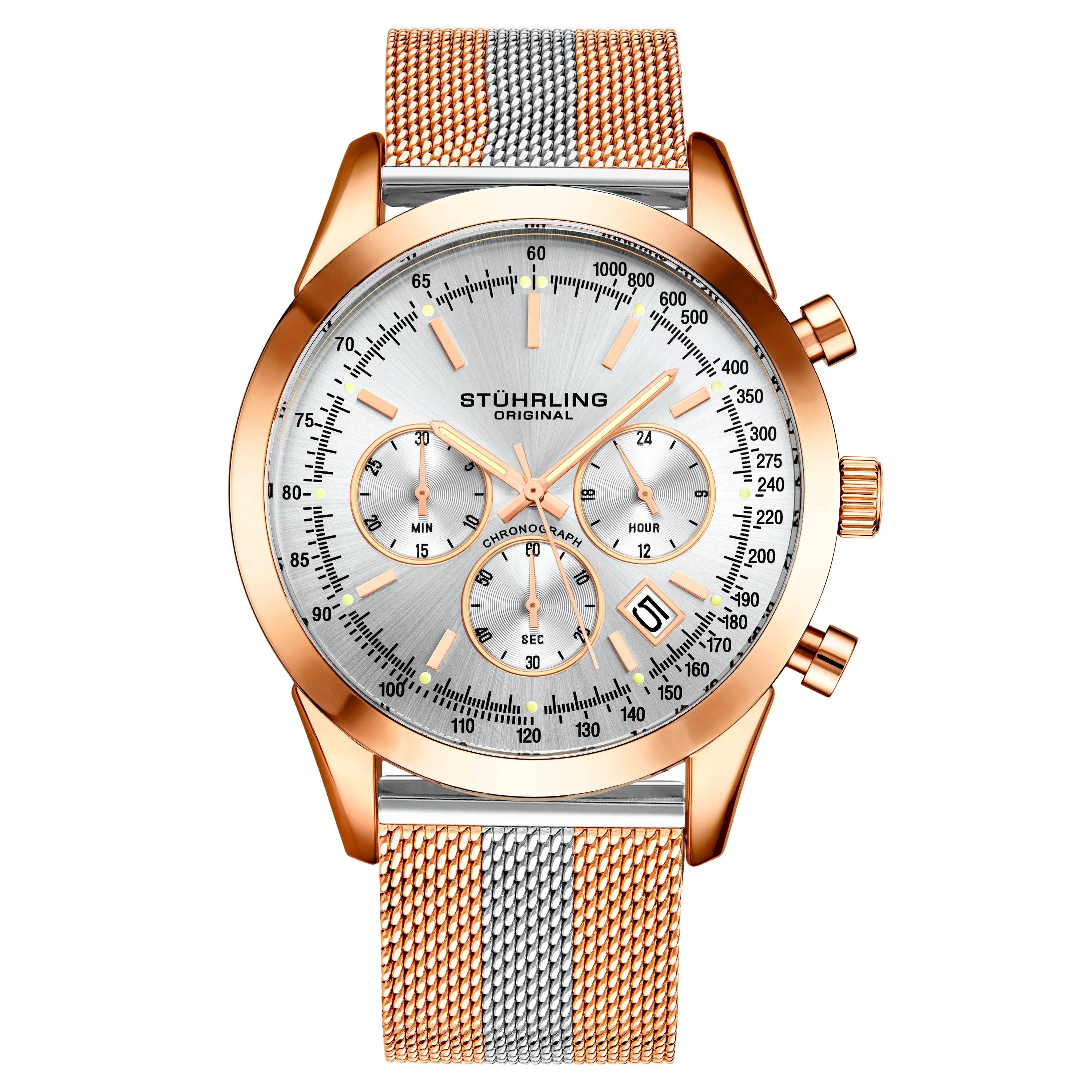 Preston 3975 Quartz 44mm Chronograph