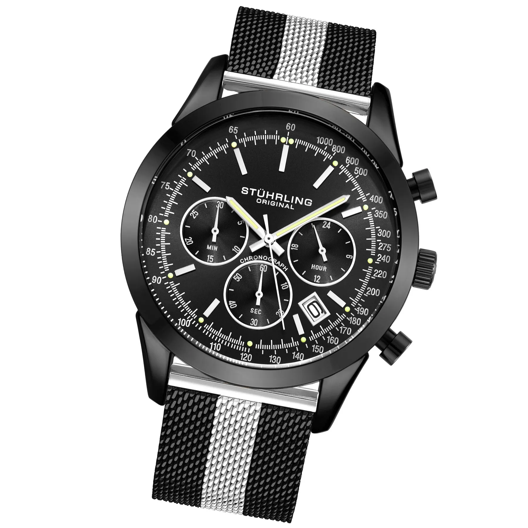 Preston 3975 Quartz 44mm Chronograph