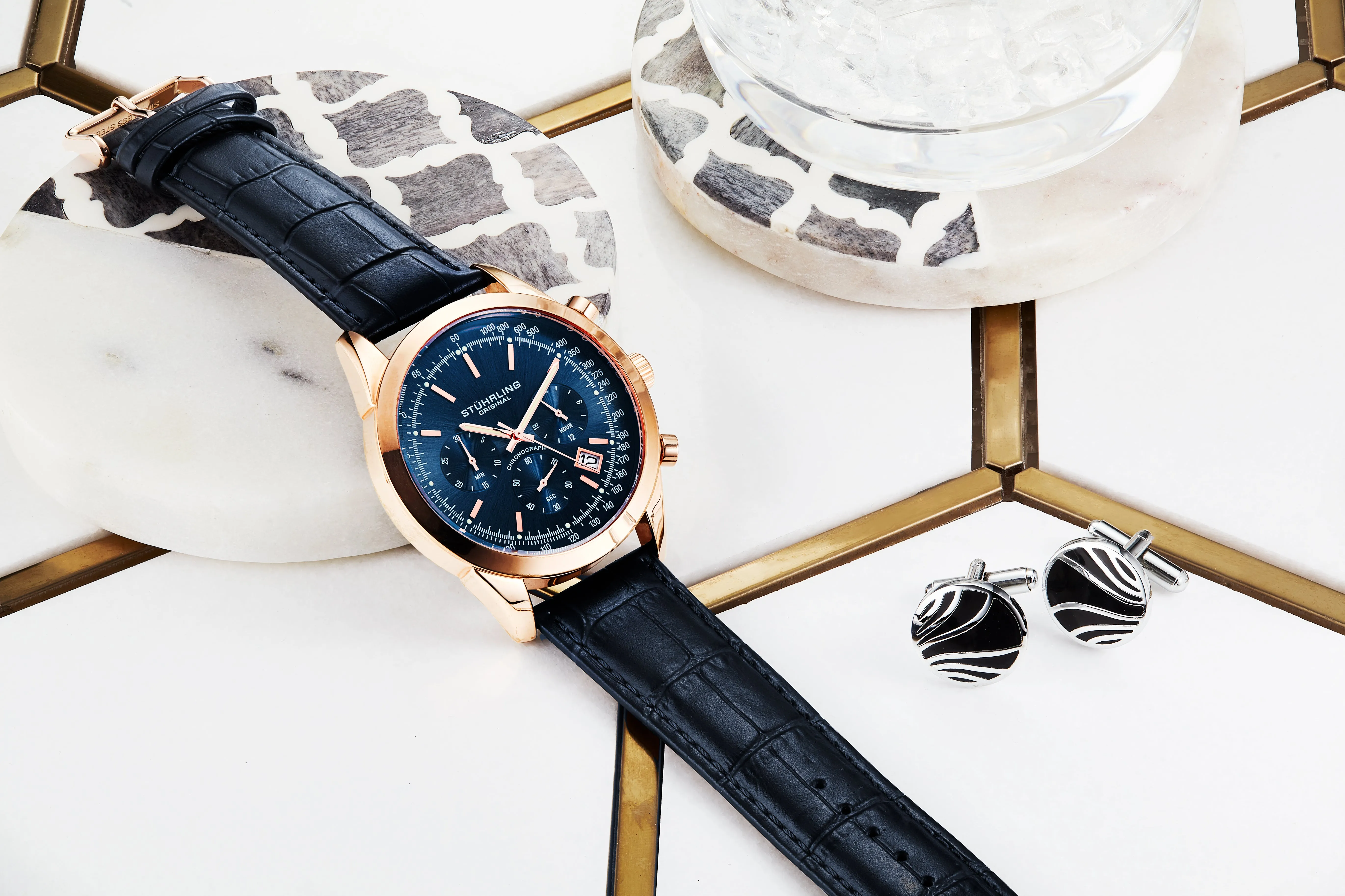 Preston 3975 Quartz 44mm Chronograph