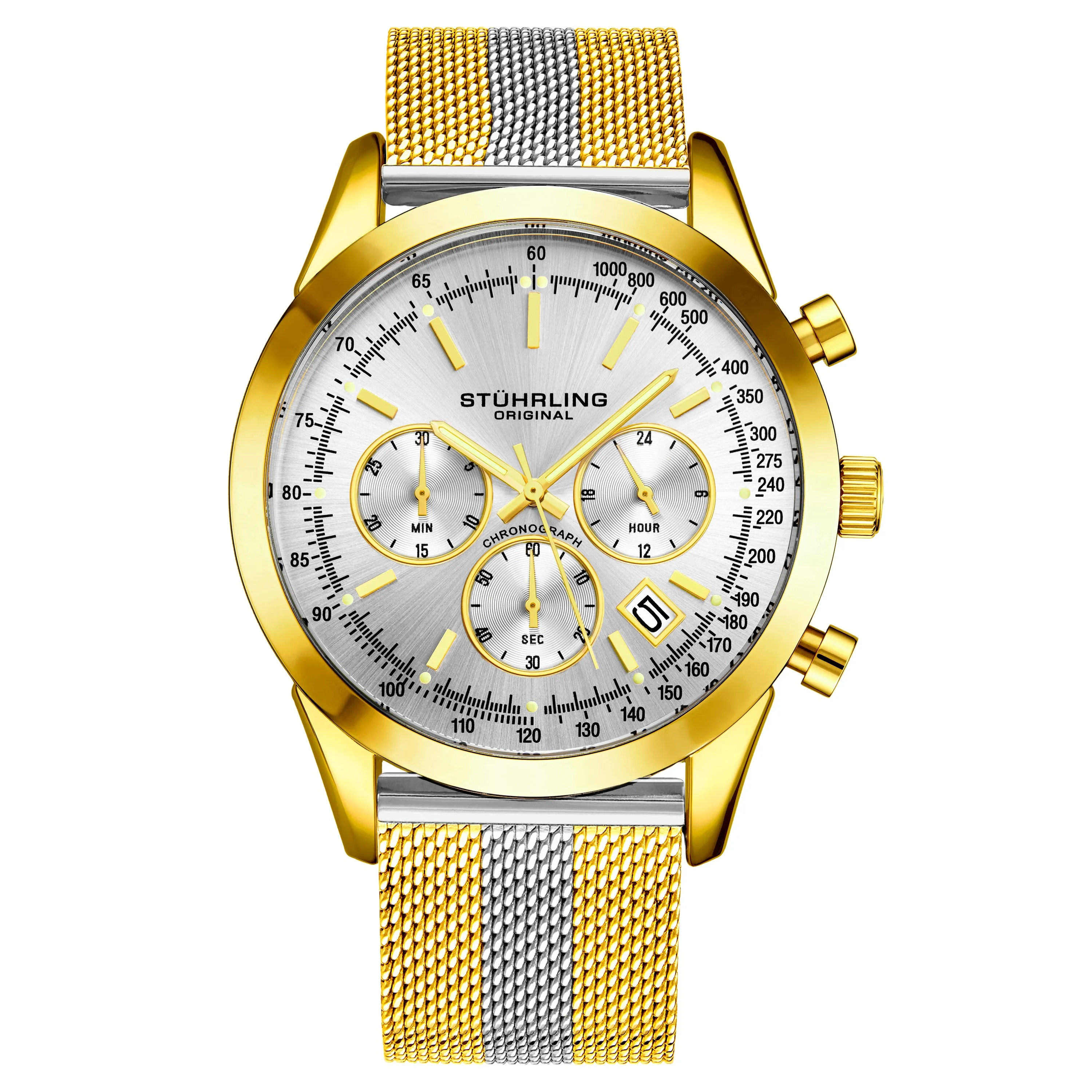 Preston 3975 Quartz 44mm Chronograph
