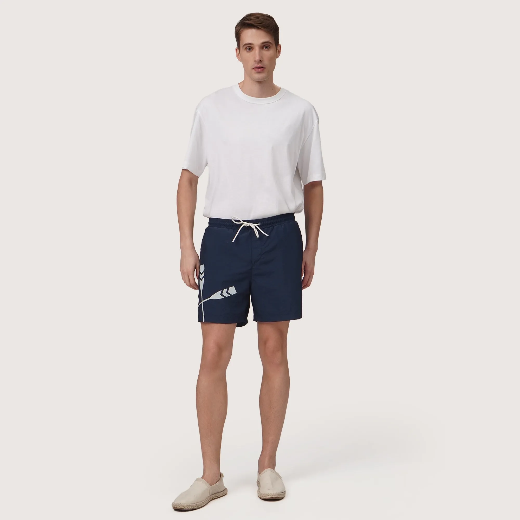 Regatta- Regular Fit Boardshorts In Nylon With Oar Branding