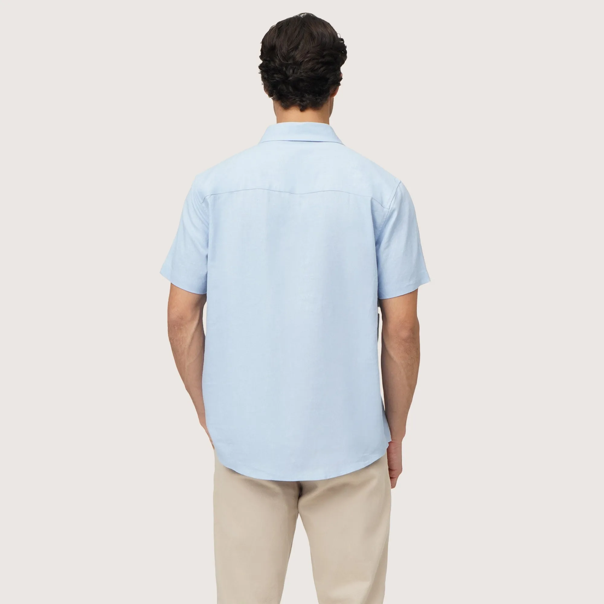 Regatta- Regular Fit Shirt In Linen Viscose With Patch Pocket