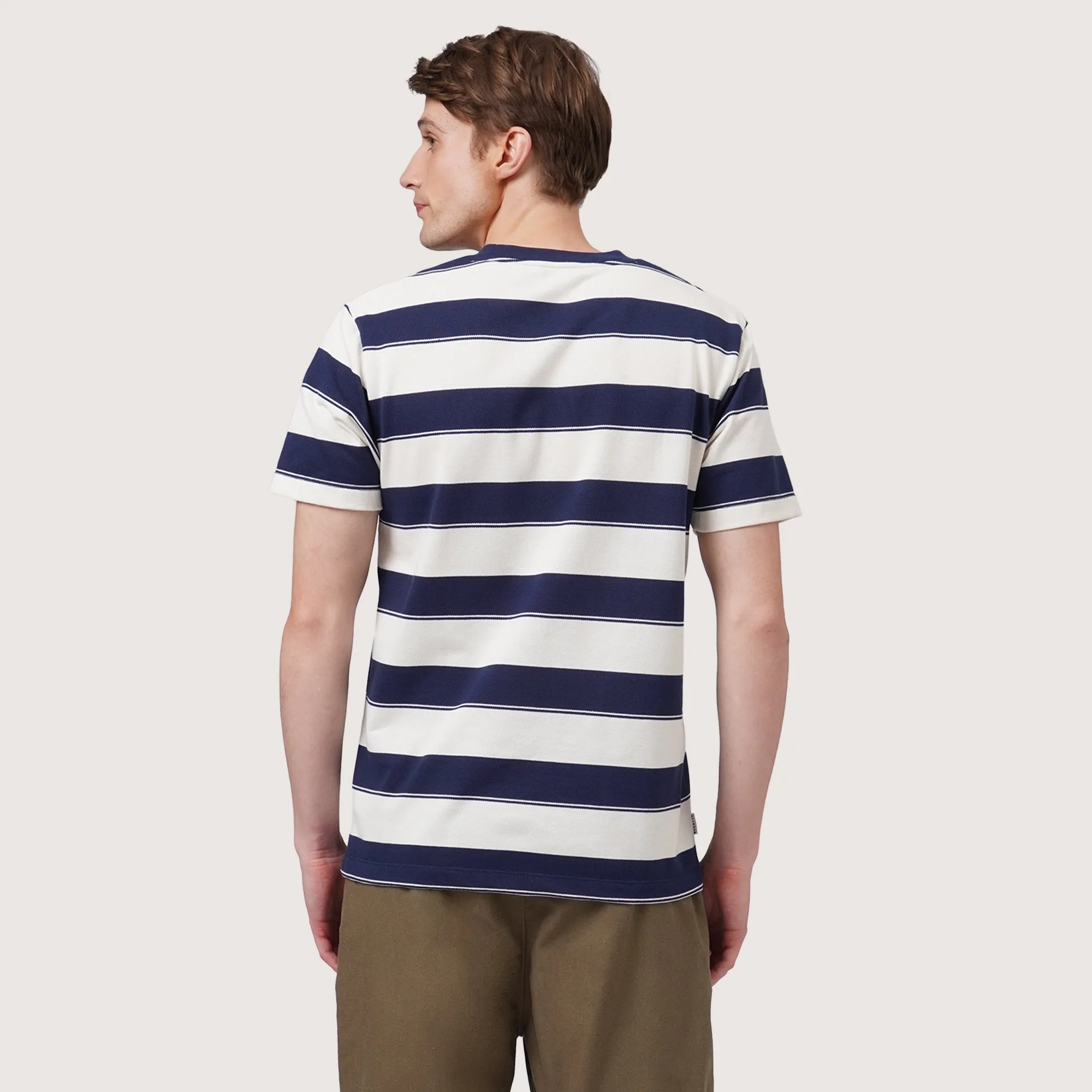 Regatta- Regular Fit Striped T-Shirt In Pique