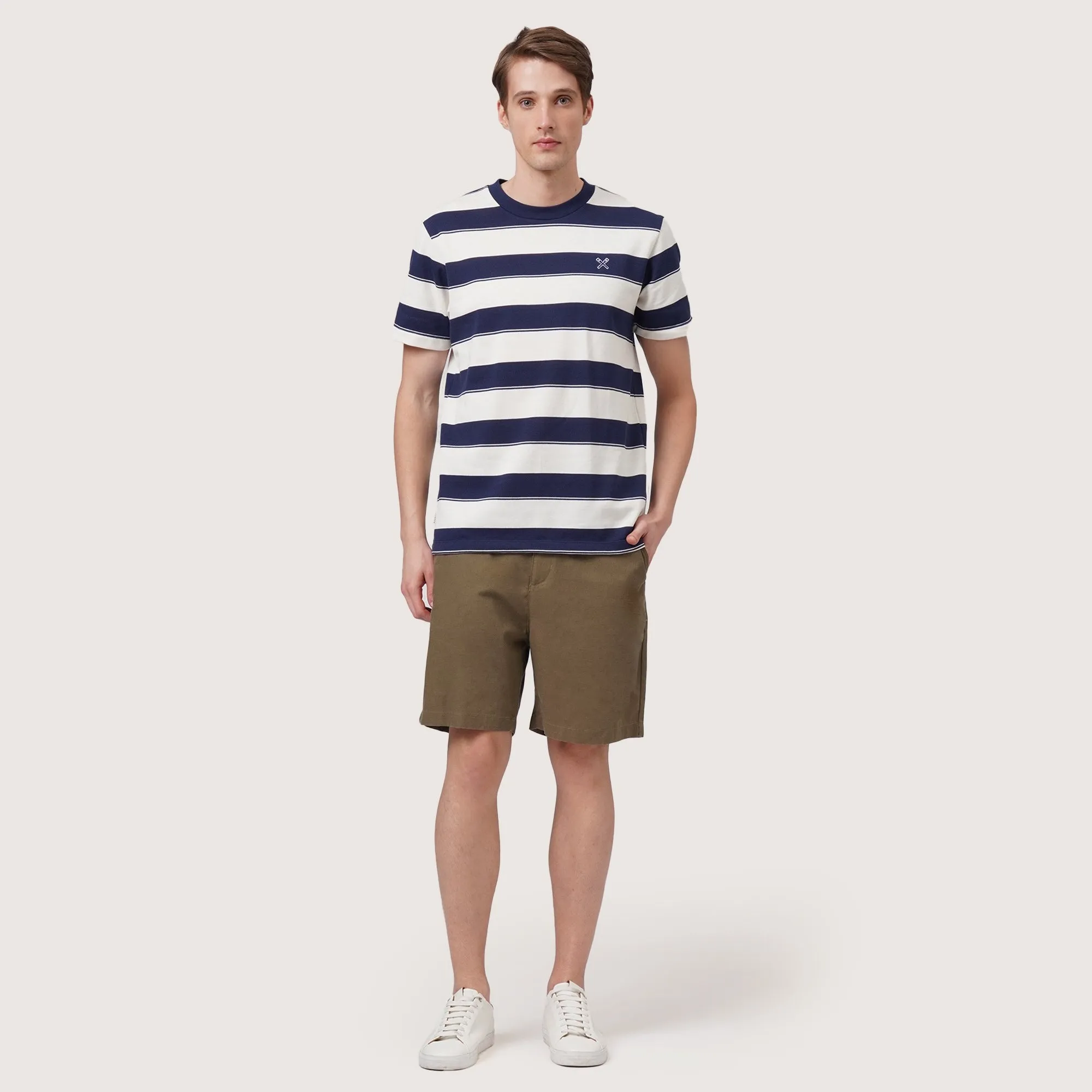 Regatta- Regular Fit Striped T-Shirt In Pique
