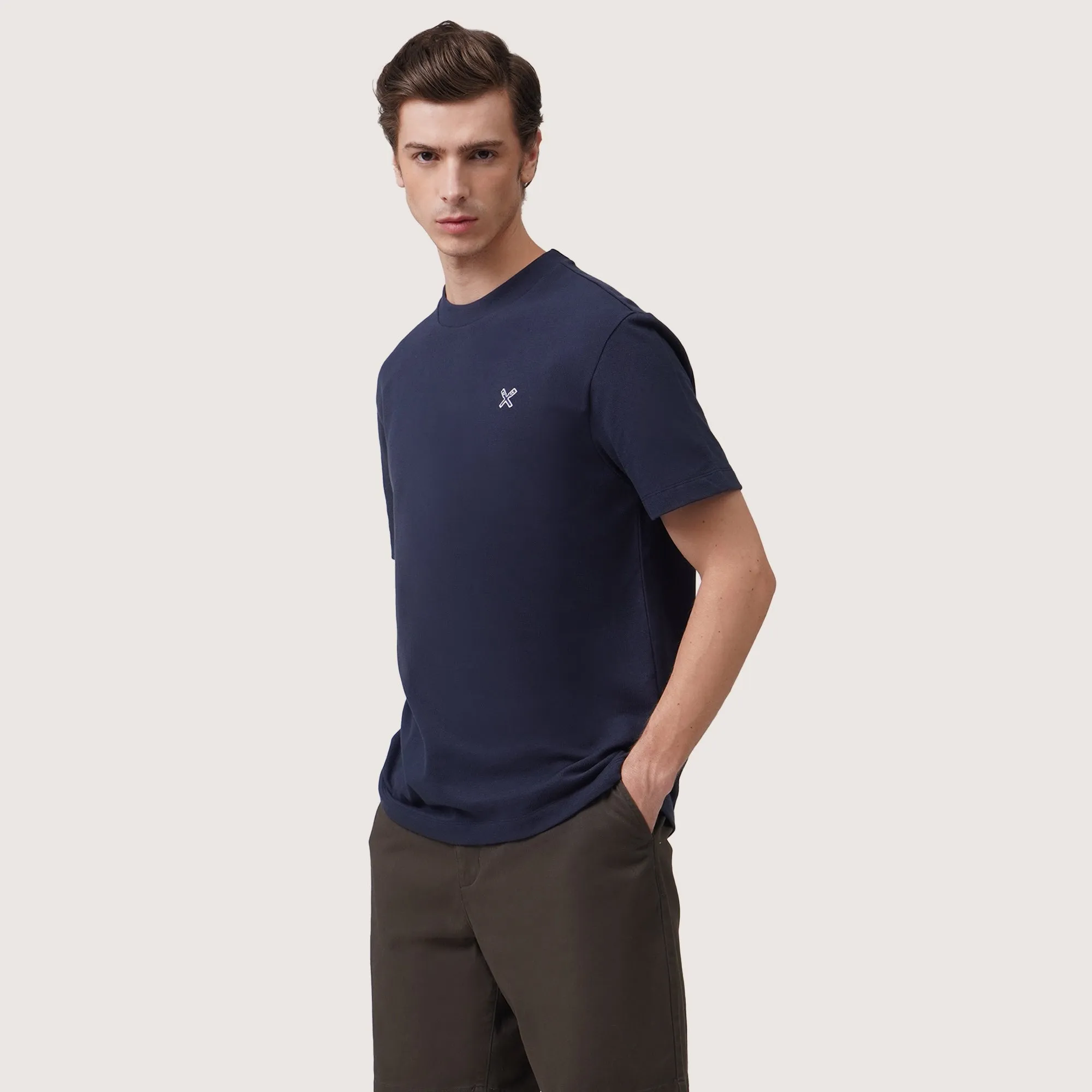 Regatta- Regular Fit T-Shirt In Two-Tone Pique