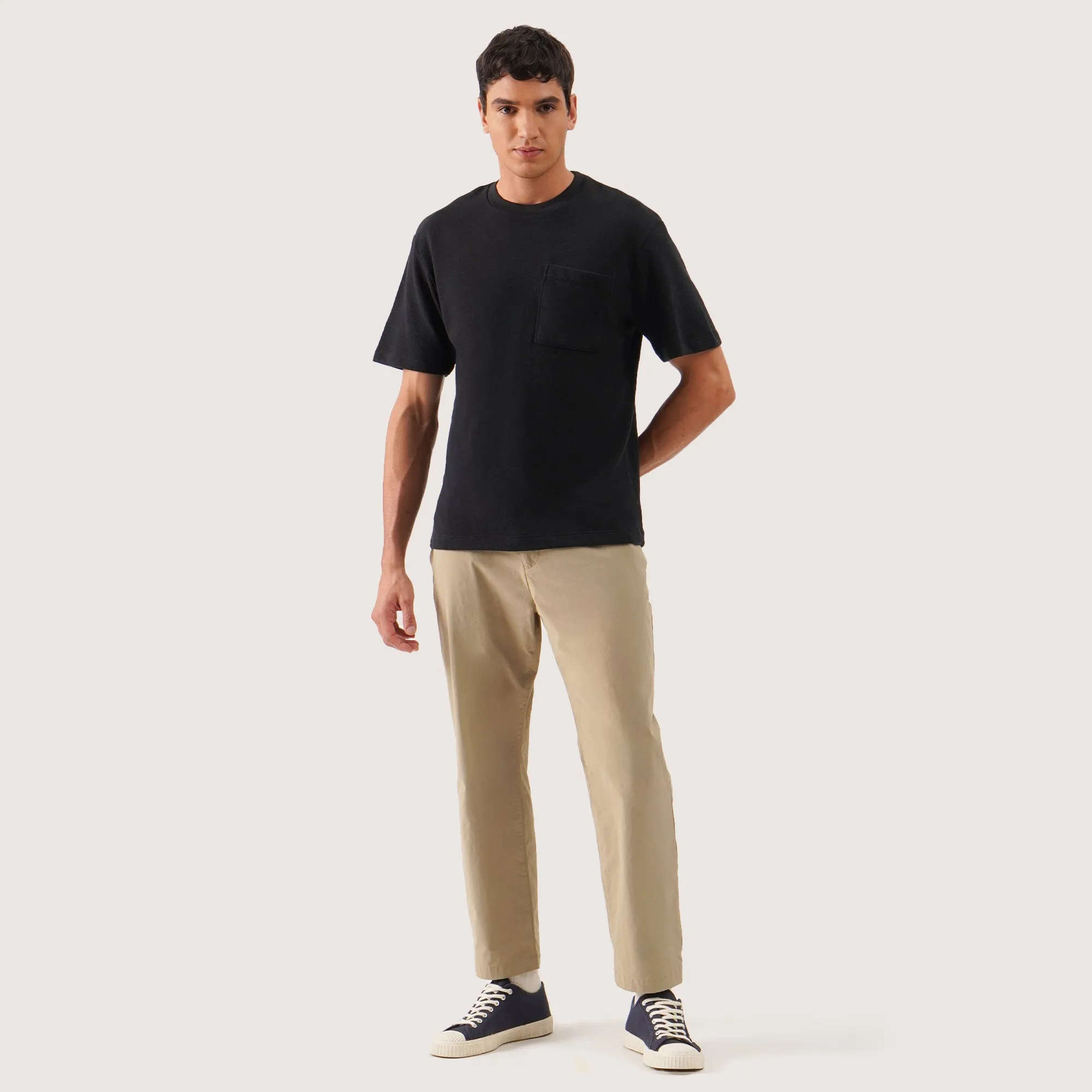 Regatta- Relaxed Fit T-Shirt In Textured Knit With Front Pocket