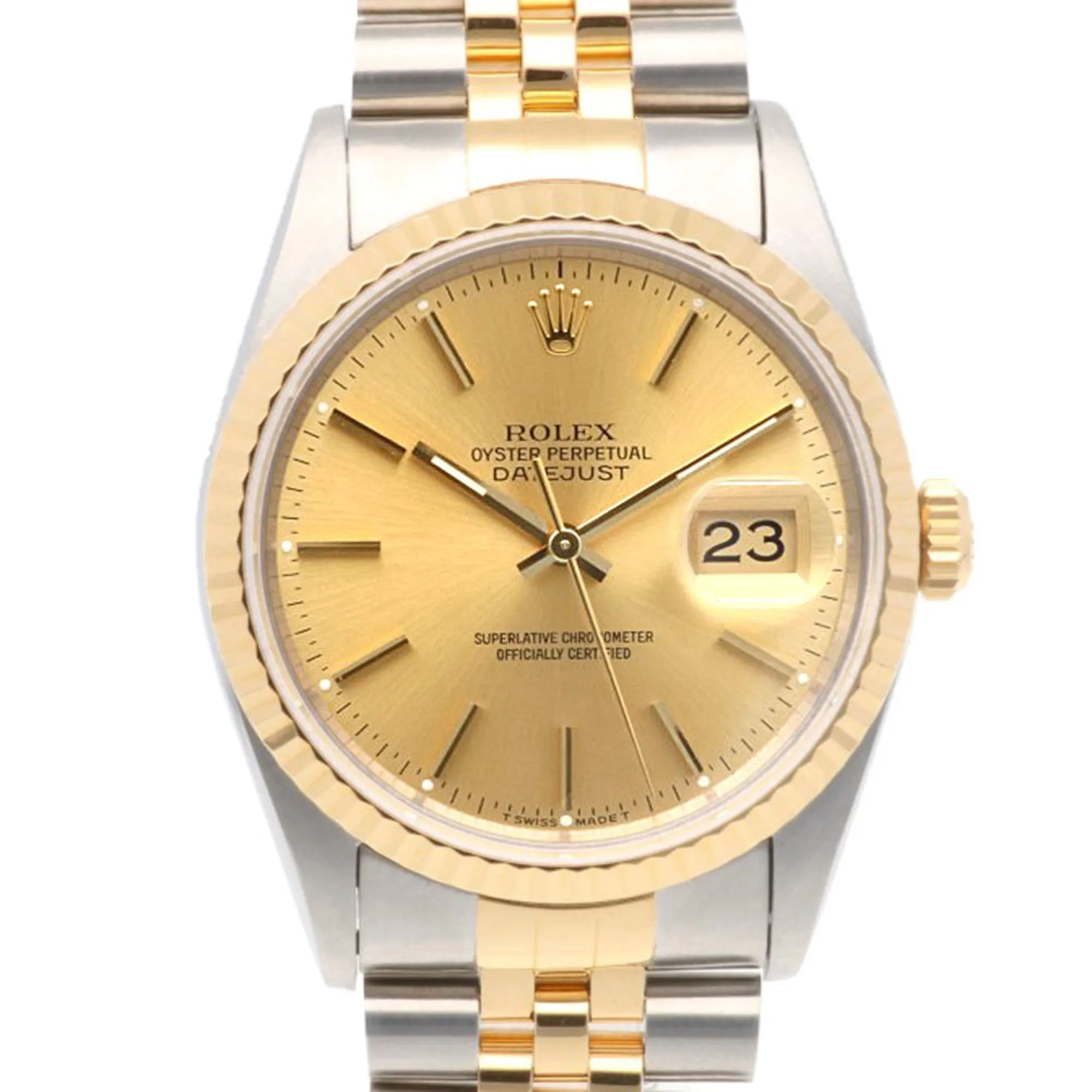 Rolex Stainless Steel yellow gold (18K) Wristwatch (Pre-Owned)