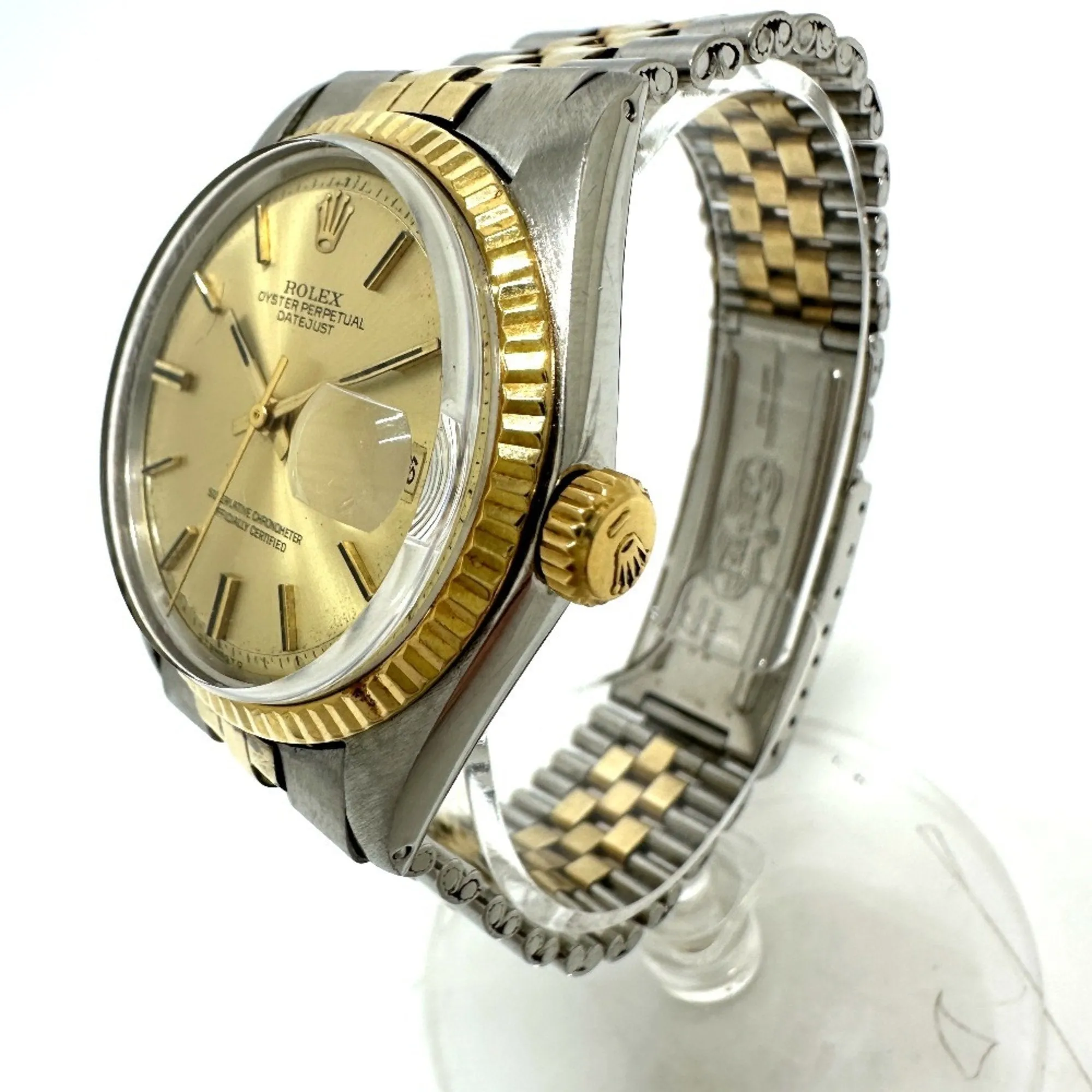 Rolex Stainless Steel yellow gold Wristwatch (Pre-Owned)