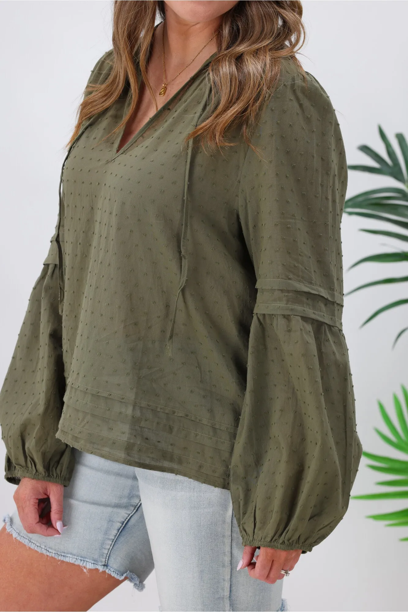 RPM August Blouse Khaki