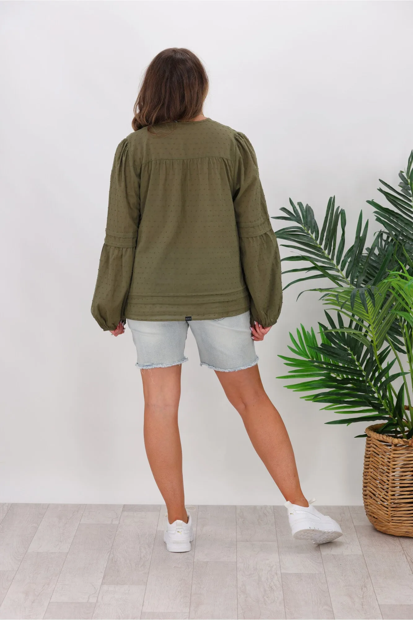 RPM August Blouse Khaki
