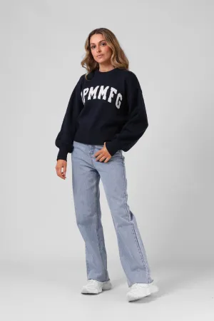 RPM Ayla Varsity Knit Navy