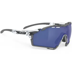 Rudy Cutline Glasses - Crystal Gloss Multilaser Deep Blue 