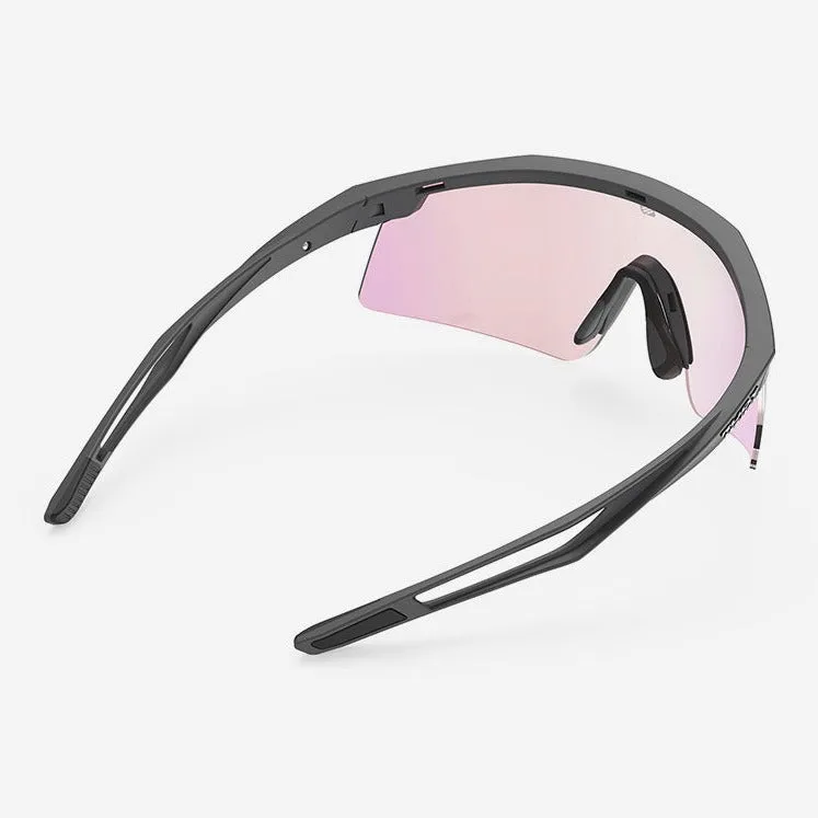 Rudy Project Turbolence glasses - Charcoal Matte ImpactX2 Laser Red