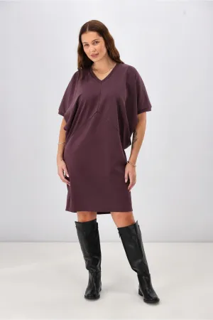 Shine On Label Analaya Angled Panel Knit Tunic Dress Coco