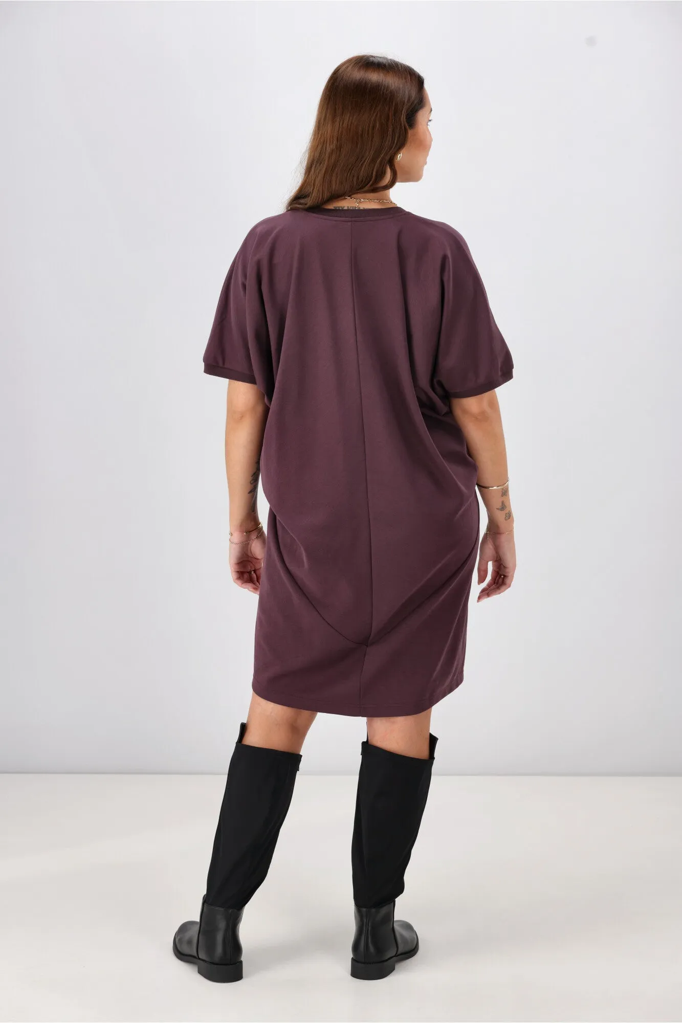 Shine On Label Analaya Angled Panel Knit Tunic Dress Coco