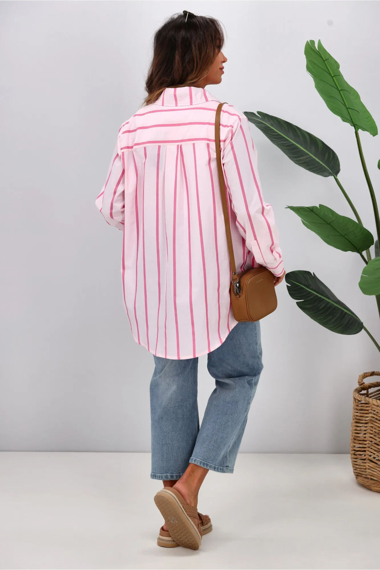 Shine On Label Nina Shirt Pink Stripe