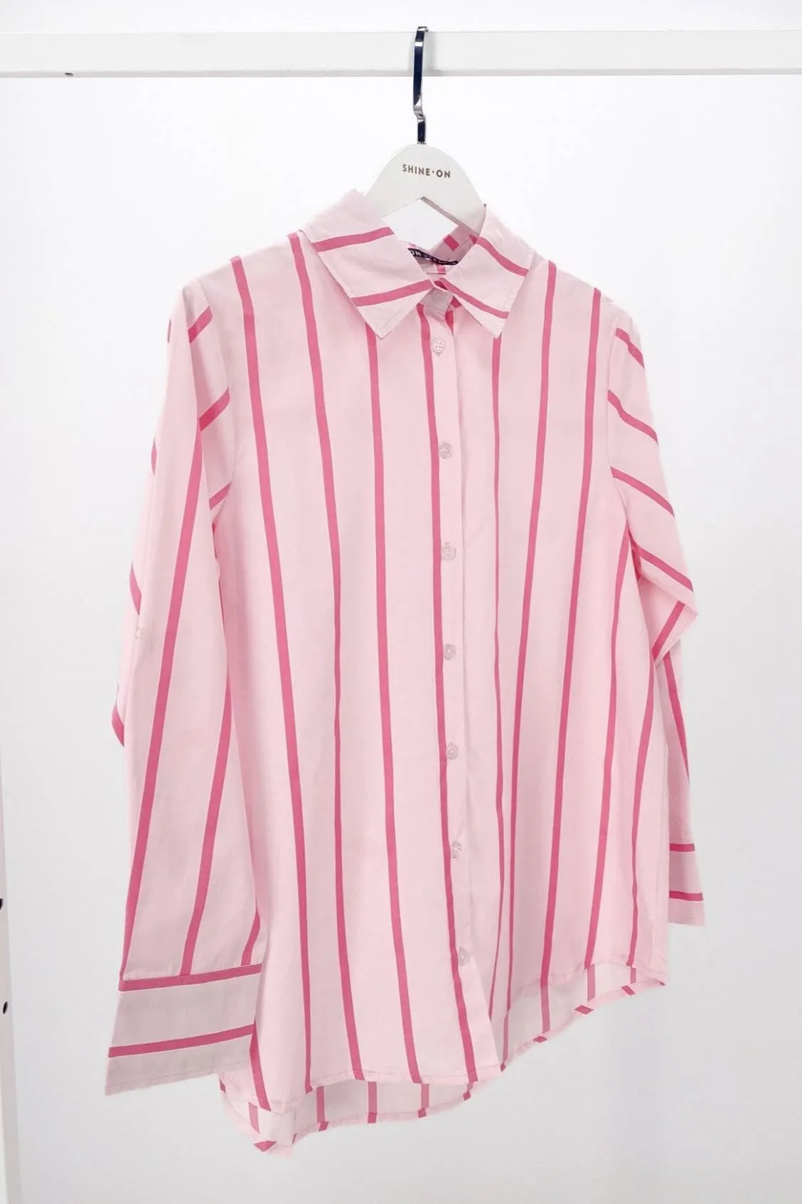 Shine On Label Nina Shirt Pink Stripe