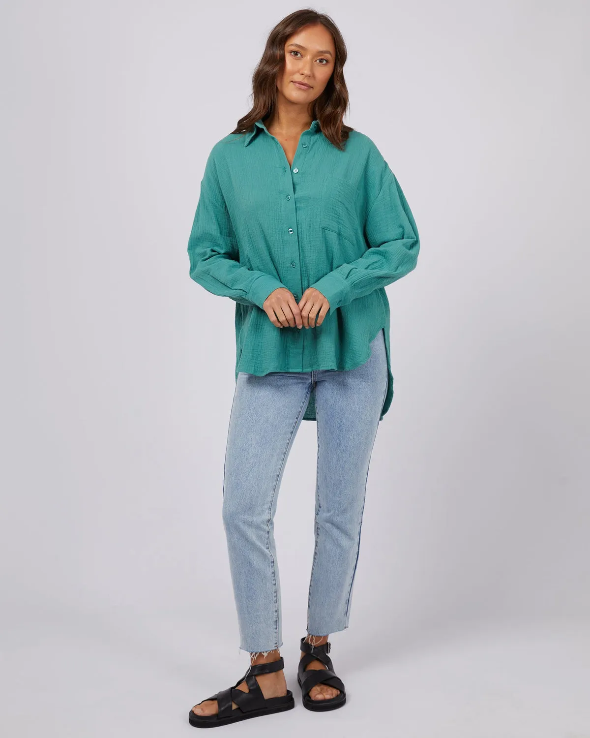 Silent Theory Mahlia Shirt Green