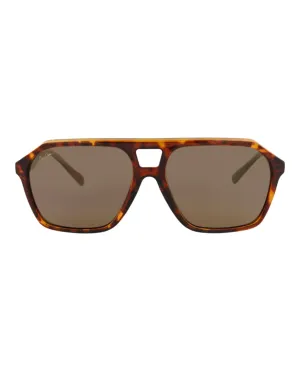 Square-Frame Injection Sunglasses