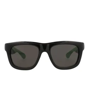 Square-Frame Injection Sunglasses