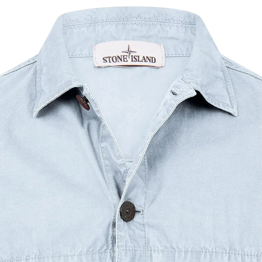 Stone Island Brushed Cotton Overshirt