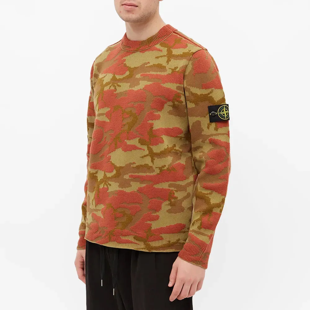 Stone Island Jaquard Camouflage Knit
