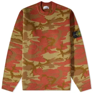 Stone Island Jaquard Camouflage Knit