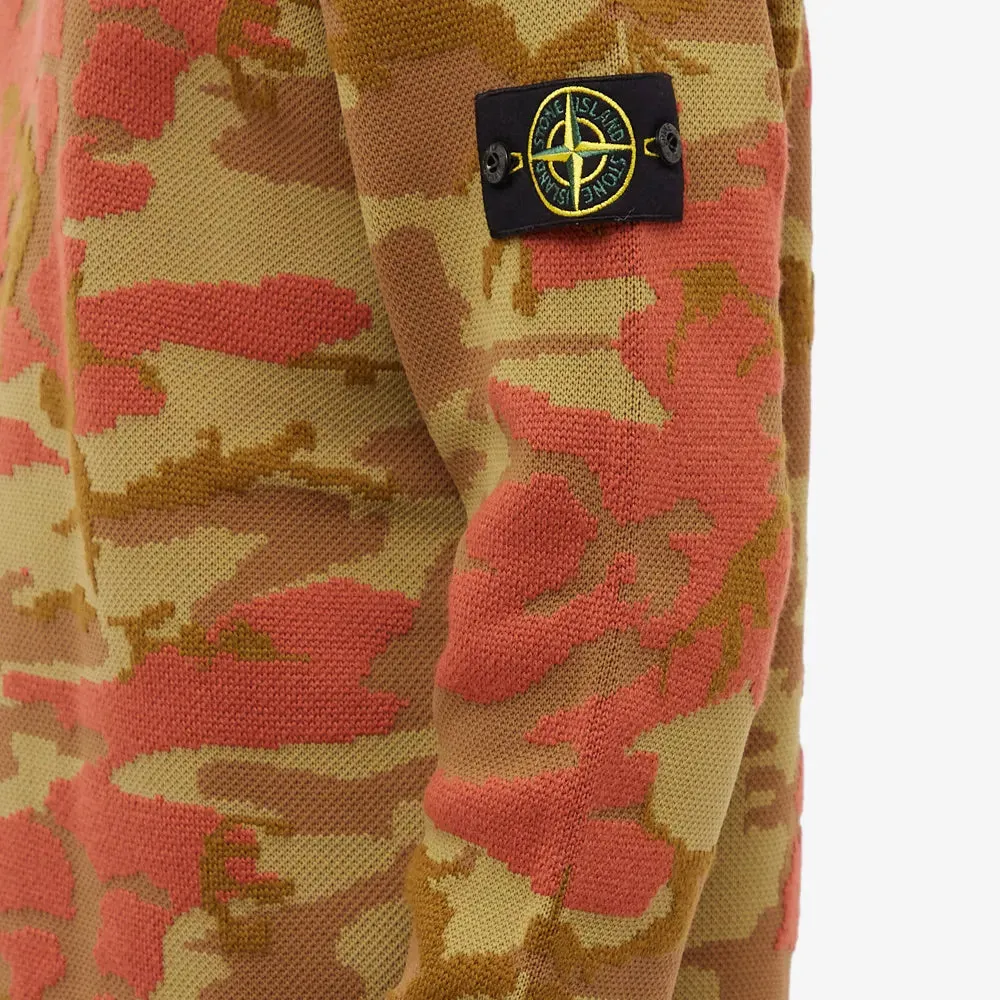 Stone Island Jaquard Camouflage Knit