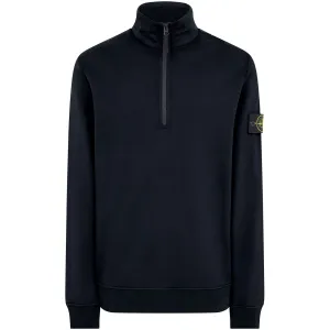 Stone Island Navy 1/4 Zip Sweatshirt
