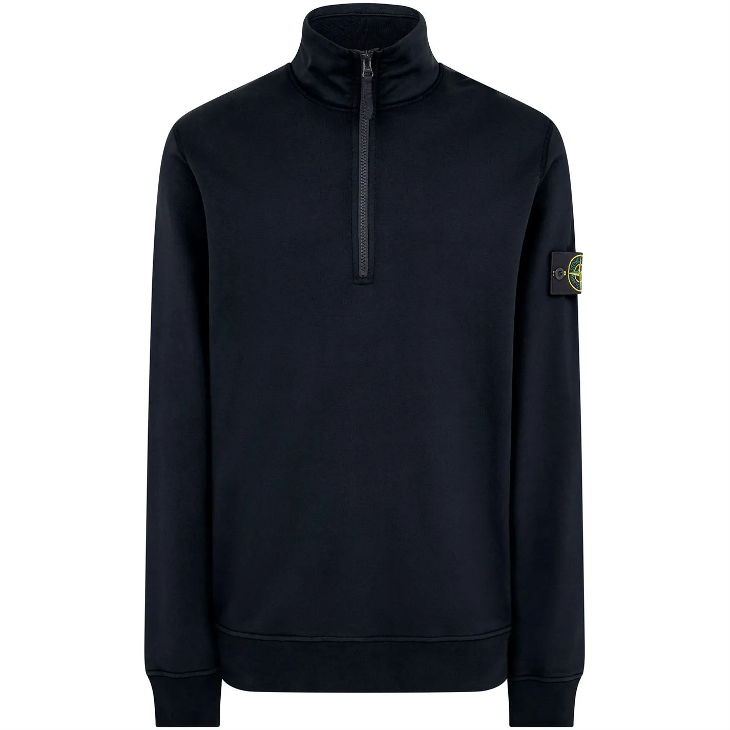 Stone Island Navy 1/4 Zip Sweatshirt