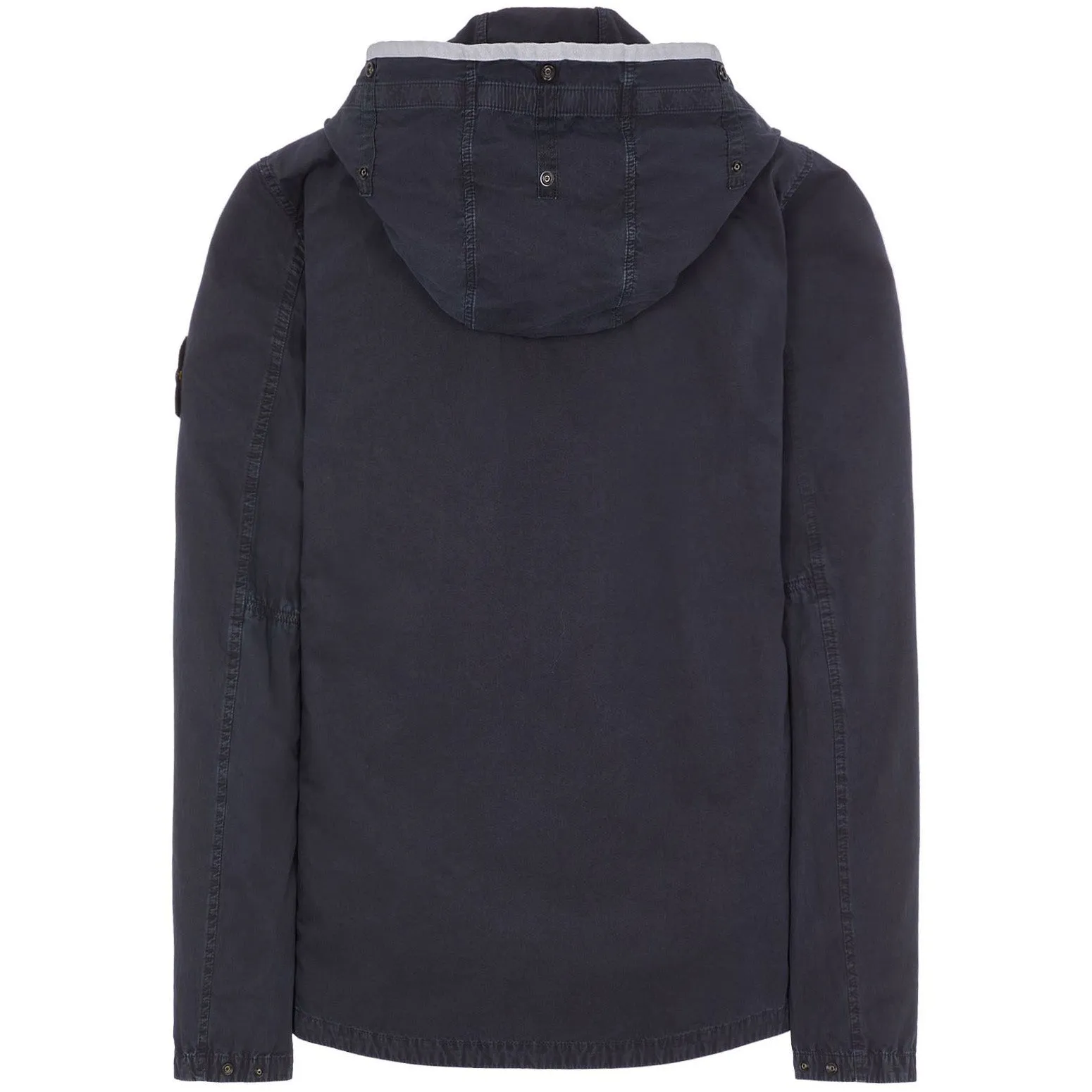 Stone Island Navy Hooded Overshirt