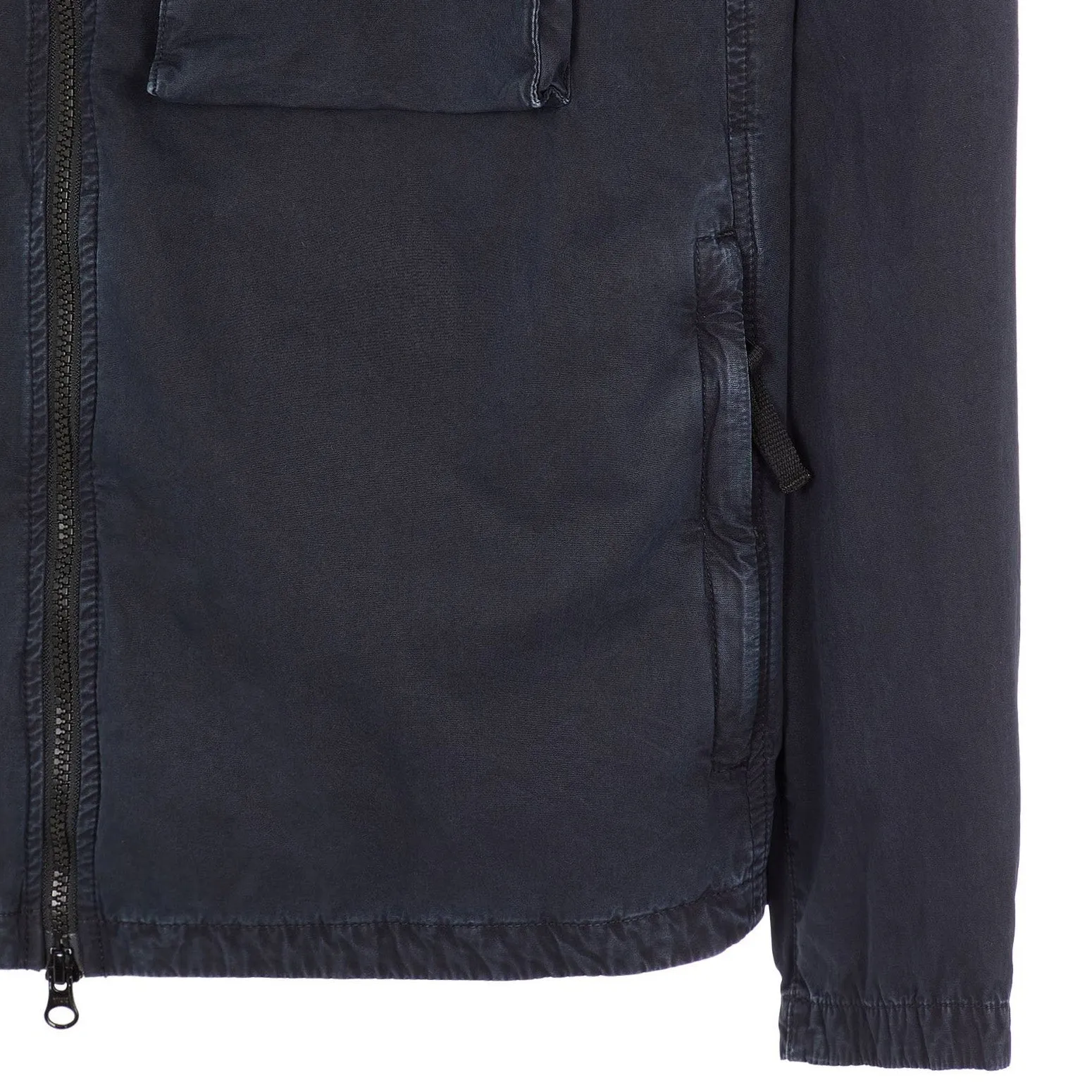 Stone Island Navy Hooded Overshirt