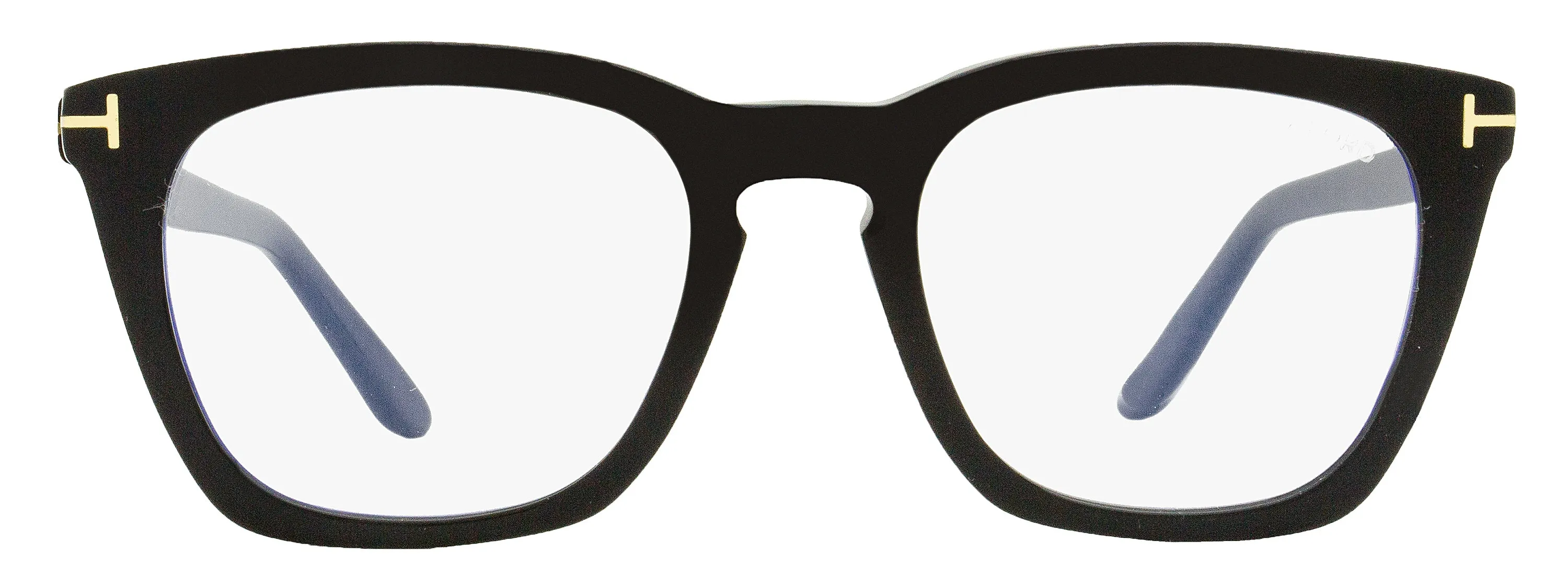 Tom Ford Men's Blue Block Eyeglasses TF5736B 001 Black 50mm