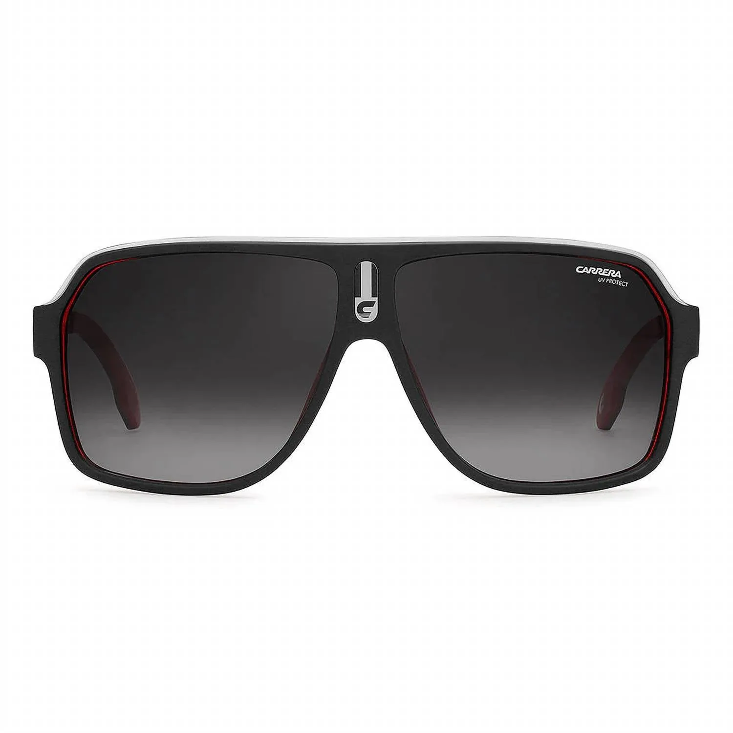 Unisex 1001/s Sunglasses In Matte Black Red/ Grey Cp Polarized