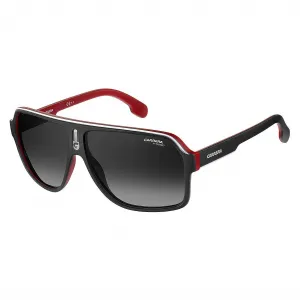 Unisex 1001/s Sunglasses In Matte Black Red/ Grey Cp Polarized