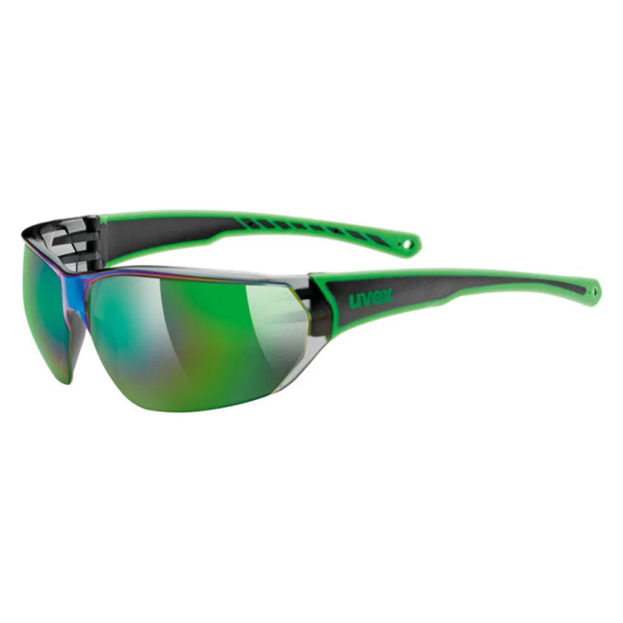 Uvex Sportstyle 204 glasses - Green black mirror blue