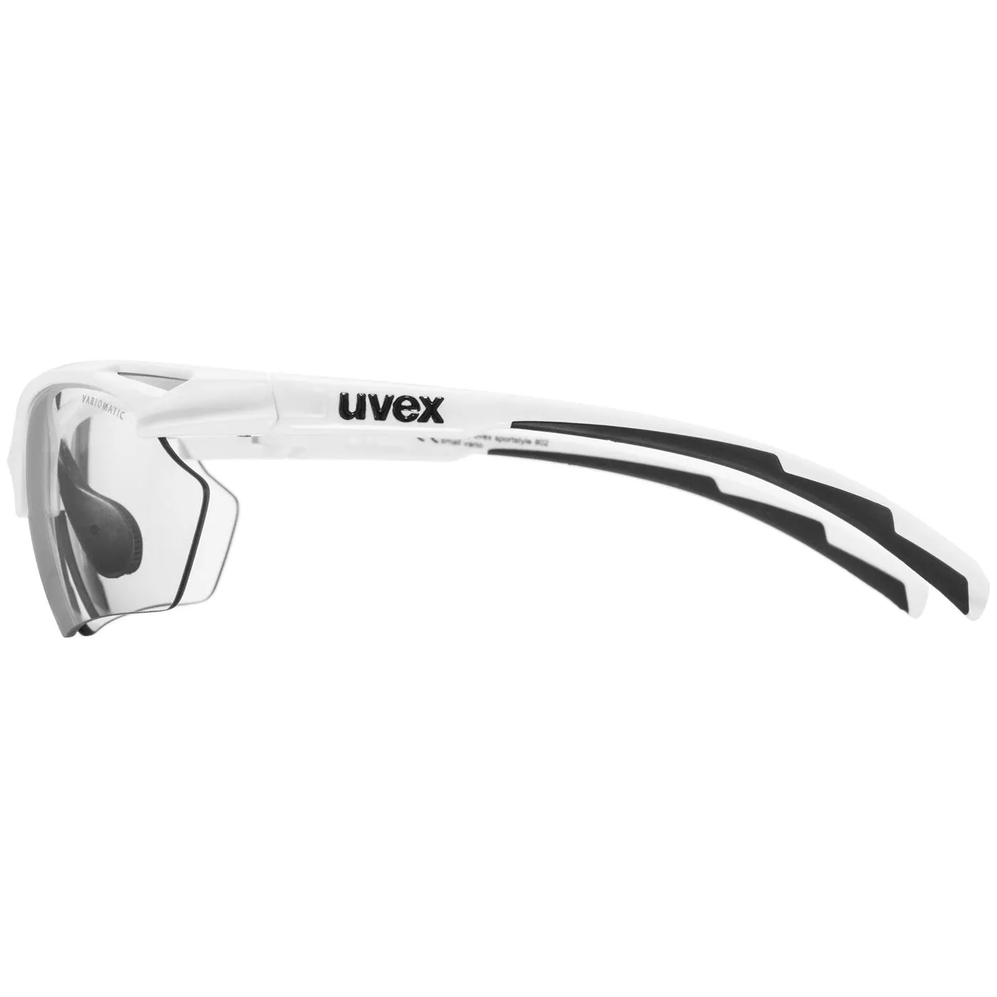 Uvex Sportstyle 802 V Small Glasses - White Variomatic smoke