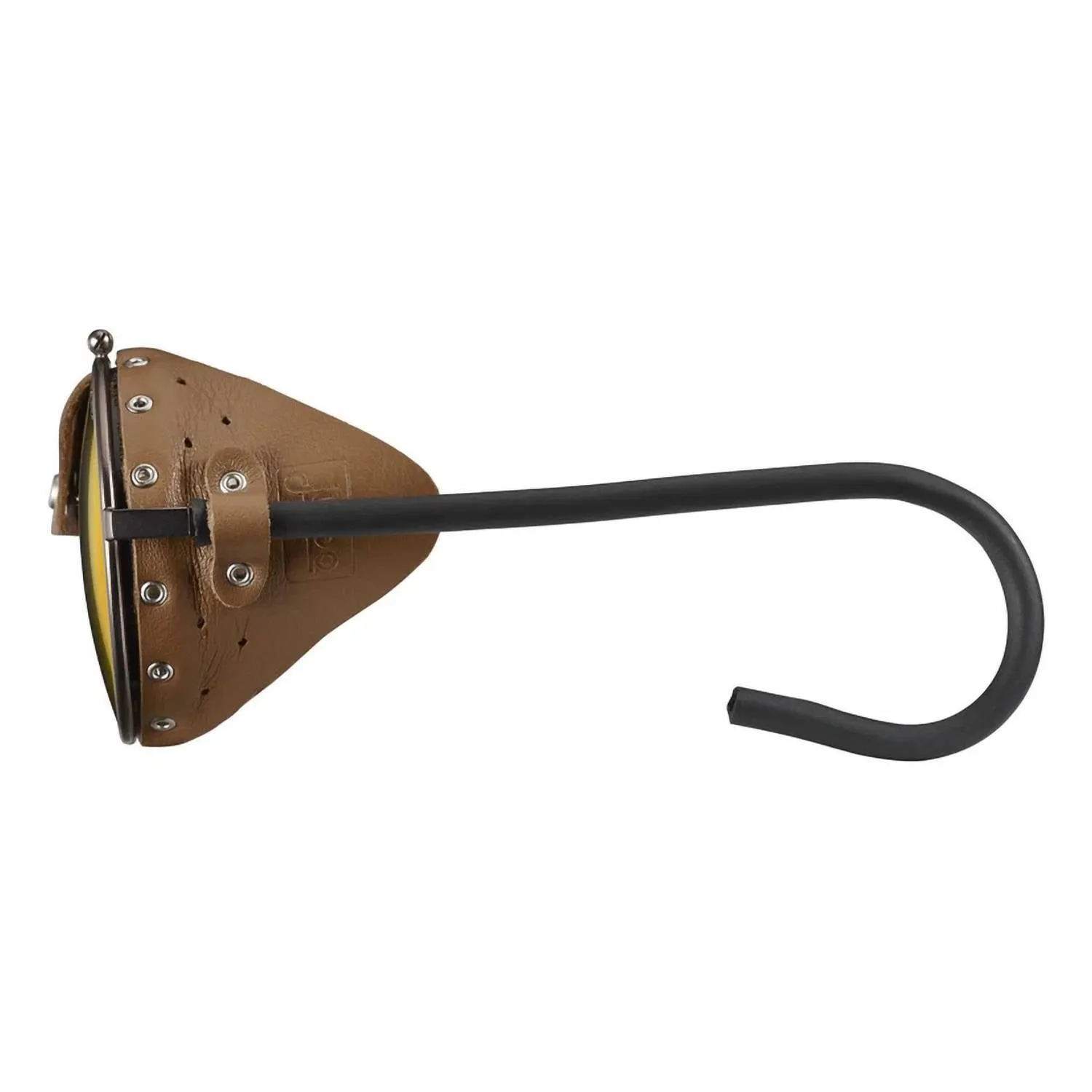 Vermont Glacier Sunglasses In Brass Frame - Brown Lens W/ Gold Mirror